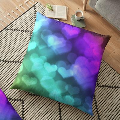 Trippy Colorful Hearts