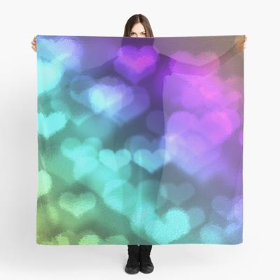 Trippy Colorful Hearts