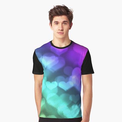 Trippy Colorful Hearts