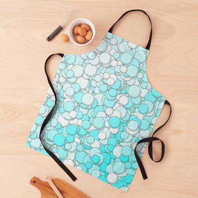 Turquoise and White Bubbles