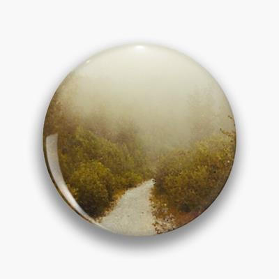 White Gravel Path Into Fog