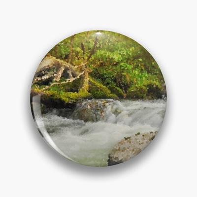 White Water in a Rocky Stream